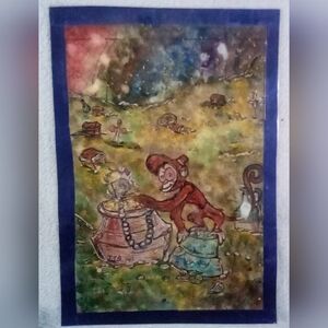 🎨Abstract Aladdin Watercolor Painting Art🖼